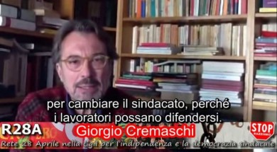 Giorgio Cremaschi 28 aprile