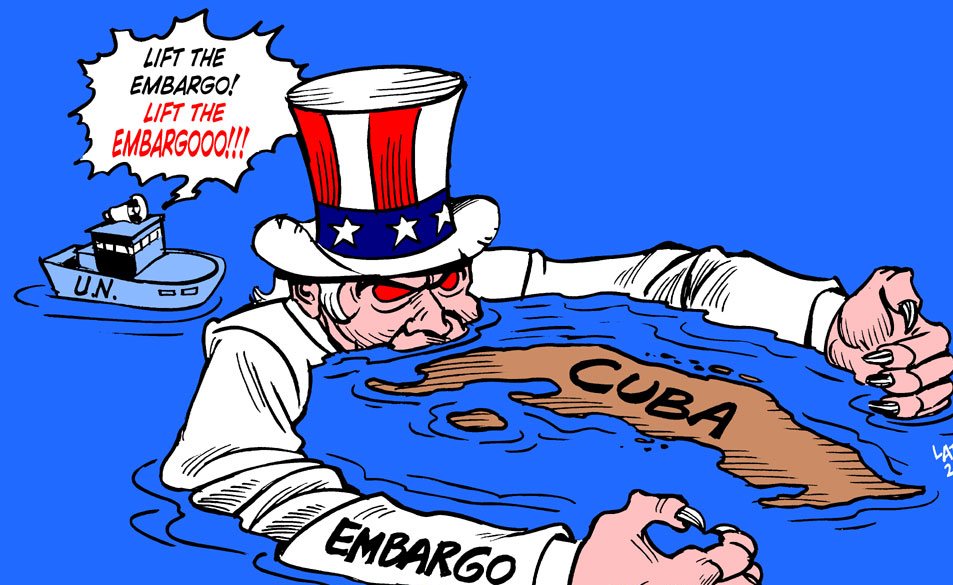 L’ONU CONTRO IL BLOCCO A CUBA. USA isolati insieme ad Israele e Palau