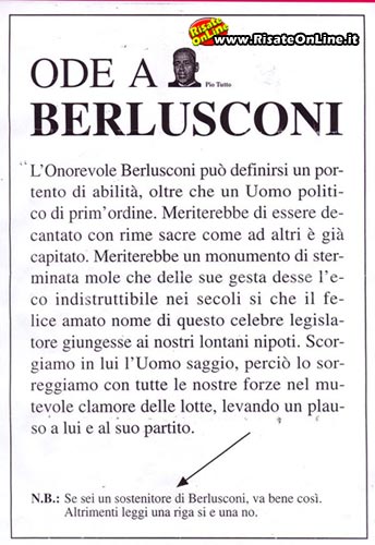 Ode a Berlusconi