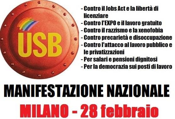 Il 28 febbraio a Milano contro i ladri di diritti