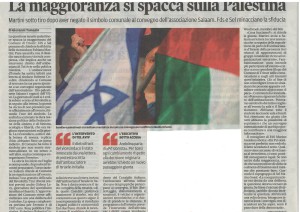 Articolo su Trieste Israele Palestina