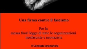 Petizione contro il fascismo