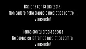  Campagna contro la disinformazione sul Venezuela